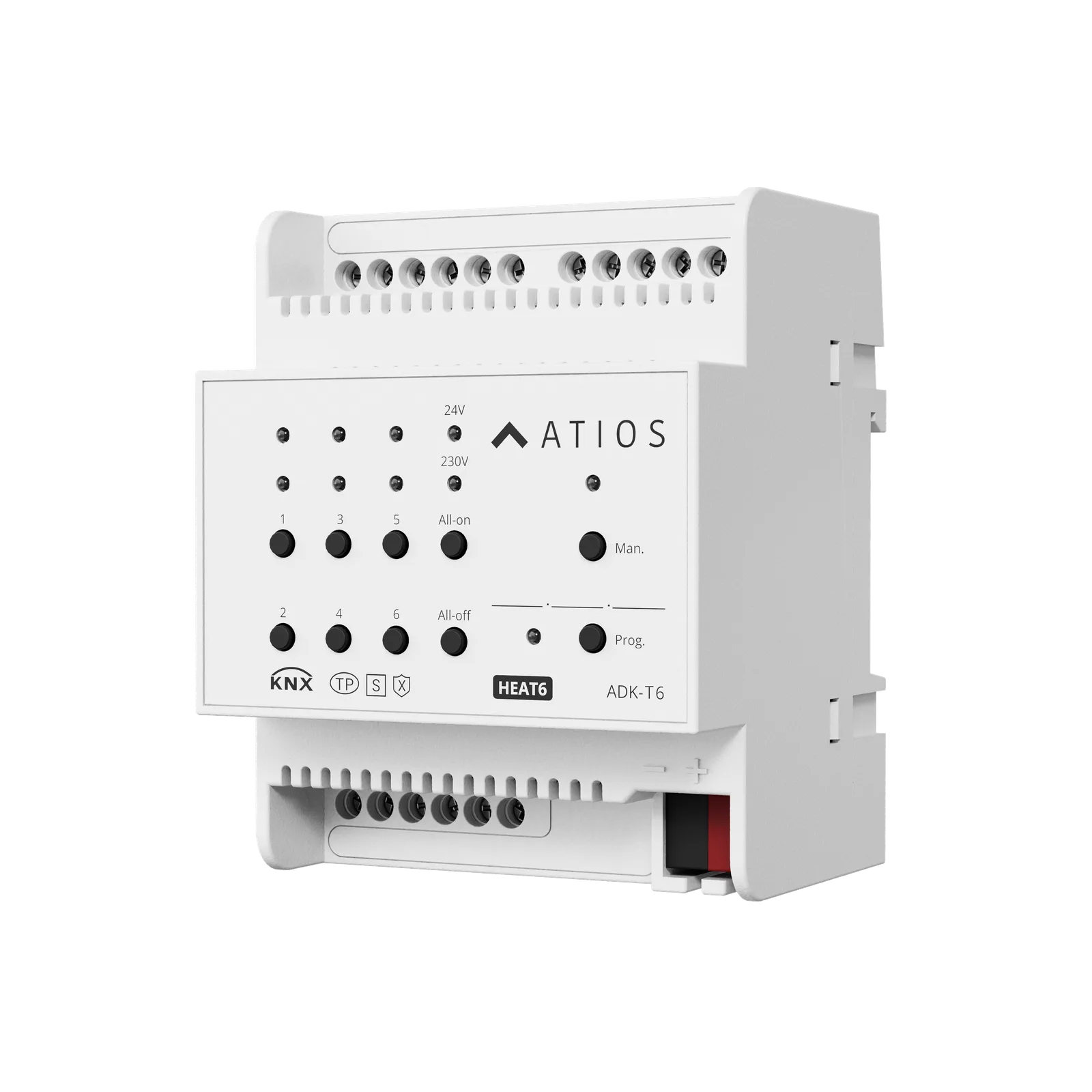 Atios ADK-T6 Актуатор KNX для управления отопительными системами, 6 каналов