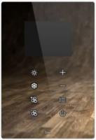 BESKNX DS422200BL/D сенсорная панель вертикальная -термостат со встроенным дисплеем 2.8” TRMD-K, цвет: Чёрный