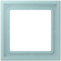 Jung LC Z981 BF 214 Рамка 1-ная, LS ZERO, Лакированный термопласт, céruléen clair (32033), вертикальный и горизонтальный монтаж