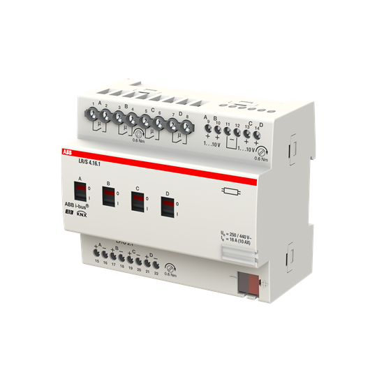 ABB LR/S 4.16.1 LR/S4.16.1 Световой контроллер, 4-канальный, 1-10 В, MDRC