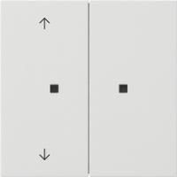 Gira 5175112 Кнопочный выключатель с клавишей двойн., без надписи / символы стрелки для Gira One и KNX