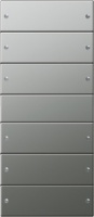Gira 2136210 Комплект клавиш, 6 шт., цвет: Сталь