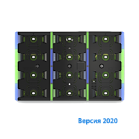 Ekinex EK-EH2-TP Выключатель 6-ти клавишный. Версия 2020 года. Подсветка - синий/зеленый