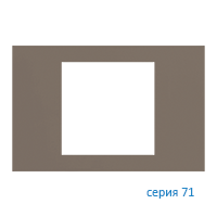 Ekinex EK-PRS-FGL Плата "71" прямоугольная 60х60, материал - Fenix NTM, цвет - Серый Лондон