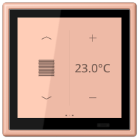 Jung LC 459 D1 S231 KNX комнатный контроллер LS TOUCH, Цвет: Розовый, оттенок: Clair