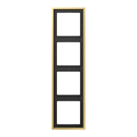 Jung ME 2984 C Рамка 4-ная, вертикальный и горизонтальный монтаж, Латунь, LS 990, латунь Classic