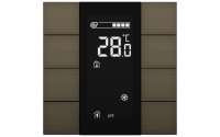 Interra ITR340-1812 iSwitch+ - 8-кнопочный KNX контроллер с ЖК-дисплеем, алюминий, бронза матовая