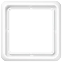 Jung CD 581 WW Рамка 1-ная, вертикальный и горизонтальный монтаж, duroplastic, CD 500, белый