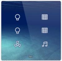 BESKNX PL216100WH/D Cubik-SQ6 Квадратная сенсорная панель, 6 зоны, датчик температуры и влажности, цвет: Белый