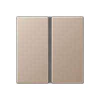 Jung A402TSACH Двухклавишная крышка для KNX, в сборе, цвет: Шампань