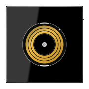 Jung PL LS DMS SW Kрышка для блока питания Plug & Light, thermoplastic, Серия LS, чёрный