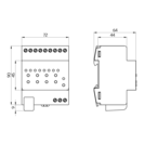 B.E.G. 93930 KNX актуаторы жалюзи SBA4-230 / 10 / H / KNX REG, цвет: Белый