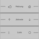 Gira 5763015 Набор клавиш тройн., индивидуально для сенсорного выключателя 4 System 55