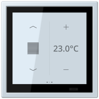 Jung LCZ 459 BFD1S209 KNX комнатный контроллер LS TOUCH, Цвет: Серый, оттенок: Outremer