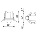 B.E.G. 92576 Потолочный датчик движения PD3N-1C-NO-PF, цвет: Белый матовый, похожий RAL9010