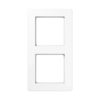 Jung AF 582 BF WW Рамка 2-ная, вертикальный и горизонтальный монтаж, thermoplastic, ПОТОК, белый