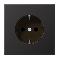 Jung AL1520KID LSmetal Розетка со шторками 16 A 250 B ~ , dark (лакированный алюминий)