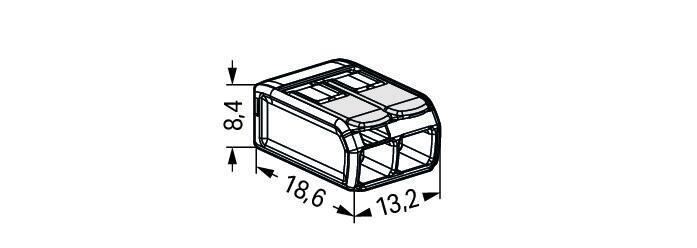 Wago 221-482 2-проводная клемма, d: 0,2-4,0 мм2, AEx (class 1, zone 1)