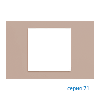 Ekinex EK-PRS-FCO Плата "71" прямоугольная 60х60, материал - Fenix NTM, цвет - Коричневый Оттава