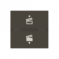 ABB N2221.9 AN N2221.9 AN - Крышка рокера Символ сцены KNX - 2M - Антрацит