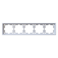 Jasmart Electric FD1005W Рамка серия FD 5-постовая, цвет белый глянцевый, FD1005W