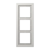 Jung LSD 983 LG Рамка 3-ная, вертикальный и горизонтальный монтаж, duroplastic, LS-DESIGN, светло-серый