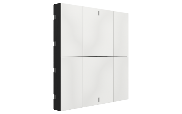 Interra ITR340-0602 iSwitch+ - 6-кнопочный KNX выключатель, пластик, глянцевый белый