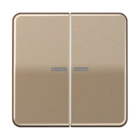 Jung CD 595 KO5 GB Kлавиша с окошком, Анодированный алюминий, Серия CD, золотая бронза