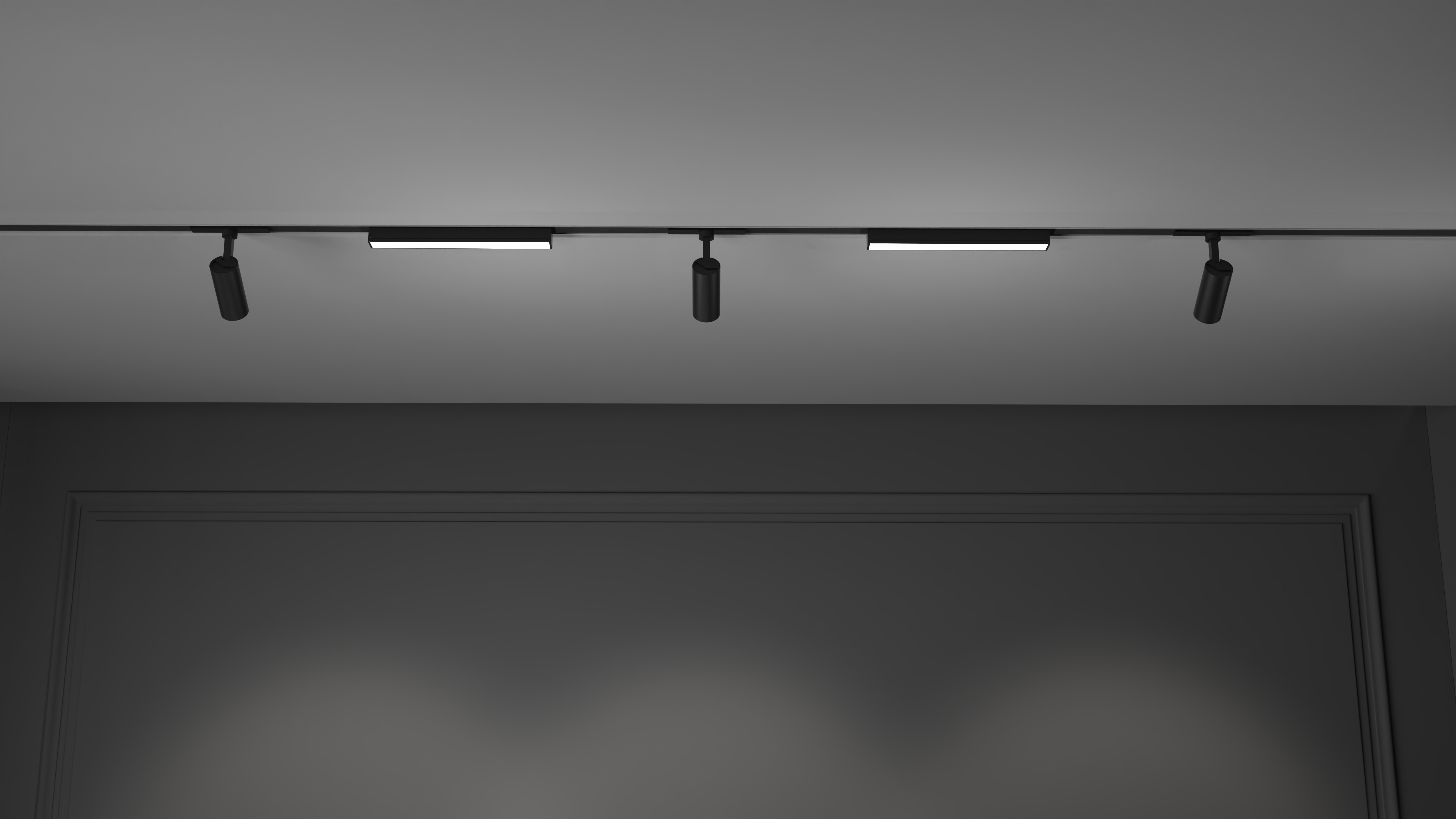 Yeelight YP-0130-B Трековый светильник Yeelight Pro S21+ магнитный, спот, регулируемый угол рассеивания, черный YP-0130-B