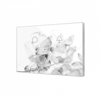 Zennio ZVIFXLX4 Flat XL X4. Стеклянный сенсорный выключатель - 4 кнопки, цвет: произвольный