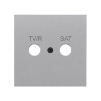 Zennio ZS70CTVRSS ZS70. Защитная накладка для ТВ-R/SAT разъема 70x70 мм, серебряная