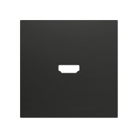 Zennio ZS70CHA ZS70, Защитная накладка для разъема HDMI 70x70 мм, Антрацит