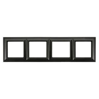 Jung EPD484SWM Рамка 4-поста; термопласт; черный матовый; Eco Deco