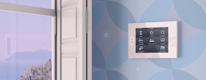 Zennio ZVIZ40A Сенсорная панель KNX Z40, емкостной ЖК дисплей 4.1” с фоновой подсветкой, цвет: черный