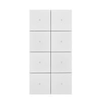 Tense KNX_INTAW8 Сенсорный выключатель KNX Intensity Alu White 8F, цвет: Белый