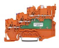 Wago 2020-5372/1102-953 Клемма 3-пр. датчика,  мм2, LED, оранжевая