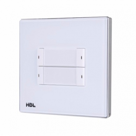 HDL M/P02.2-A2-48 2-клавишная панель KNX, европейский стандарт (без шинного соединителя HDL-M/PCI.1-A)
