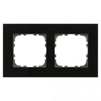 MDT BE-GTR2S.01 Рамка стеклянная, для вставок 55 x 55мм, цвет: Чёрный