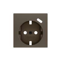 Zennio ZS55CSC1USM ZS55, Защитная накладка на розетку Schuko с разъемом USB C 55x55 мм, Мокко