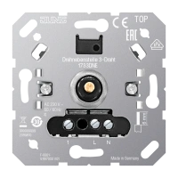 Jung 1733 DNE Роторная спутниковая вставка 3-проводная, со входом спутниковой вставки