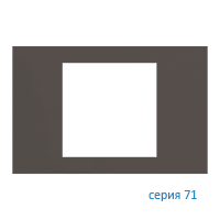 Ekinex EK-PRS-FCC Плата "71" прямоугольная 60х60, материал - Fenix NTM, цвет - Какао Ориноко