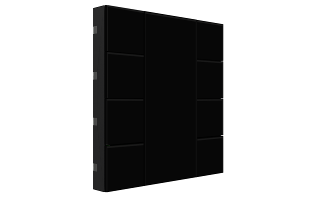 Interra ITR340-0831 iSwitch+ - 8-кнопочный KNX выключатель, плексиглас, черный