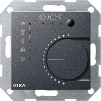 Gira 210028 Многофункциональный термостат Instabus KNX/EIB, цвет: Антрацит