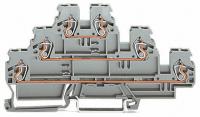 Wago 870-553 3-уровн. клемма, 0,08 - 2,5 (4) мм2, серая, L/L/N