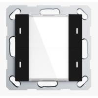 GVS CHPLE-04/02.2.03 Клавишный выключатель Plus 55 мм, 4 клавиши, чёрный
