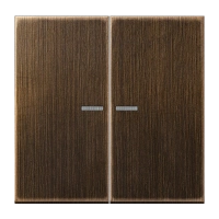 Jung ME 2995 KO5 AT Kлавиша с окошком, Латунь, Серия LS, латунь Antik