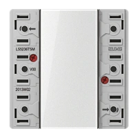 Jung LS 5236 TSM Кнопочный модуль 24 В AC/DC, 20 мA, 3 канала, 6 контактов, Серия LS