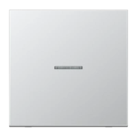 Jung AL 2990 KO5 Kлавиша с окошком, Серия LS, алюминий