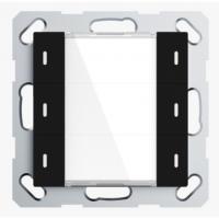 GVS CHPLE-06/02.2.03 Клавишный выключатель Plus 55 мм, 6 клавиш, чёрны