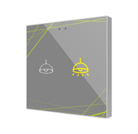 Zennio ZVIFR2 Емкостный сенсорный переключатель с RGB-подсветкой Flat RGB